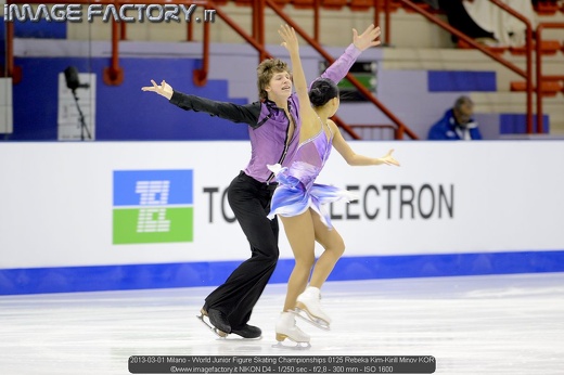 2013-03-01 Milano - World Junior Figure Skating Championships 0125 Rebeka Kim-Kirill Minov KOR